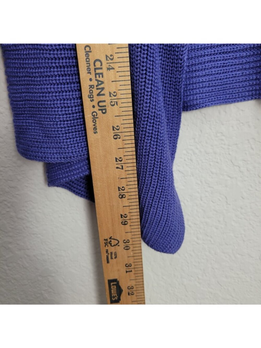 Chico's 100% Silk Blue Open Front Cardigan Sweater Sheer Sz 1 Medium Mature - Picture 3 of 5